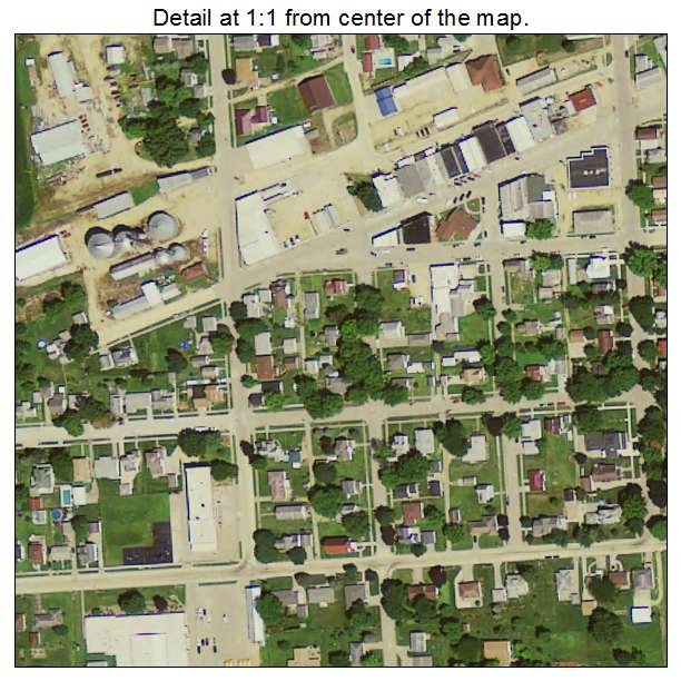 Preston, Iowa aerial imagery detail