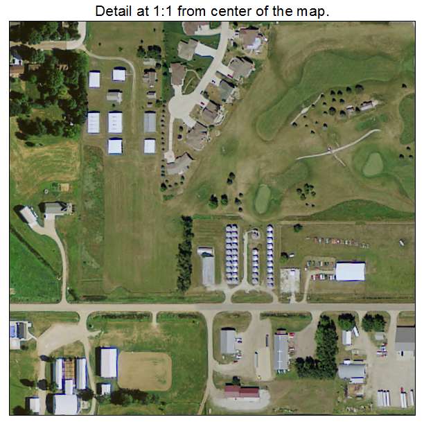 Primghar, Iowa aerial imagery detail