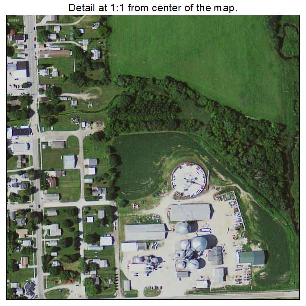Protivin, Iowa aerial imagery detail