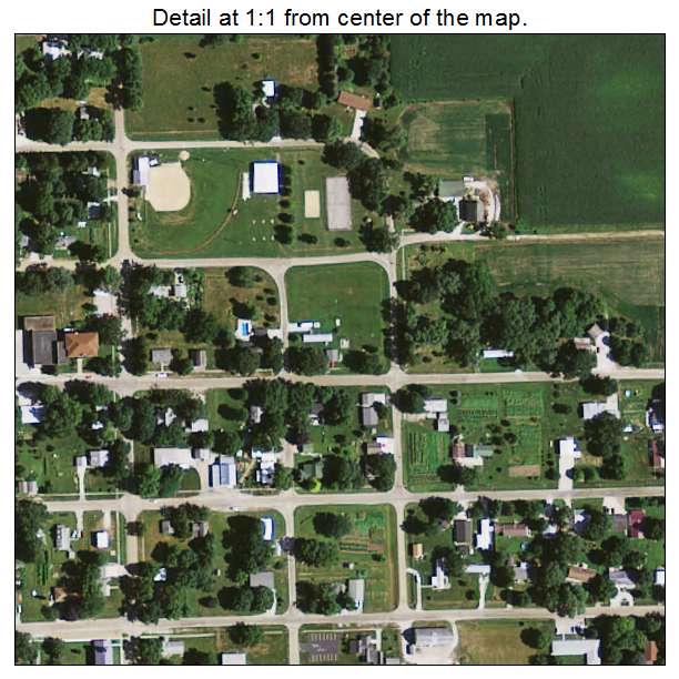 Quasqueton, Iowa aerial imagery detail