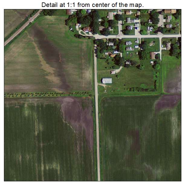 Rake, Iowa aerial imagery detail