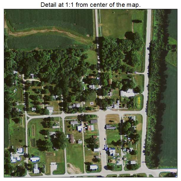 Randalia, Iowa aerial imagery detail