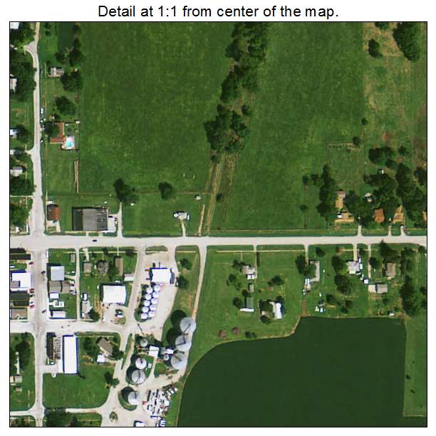 Randolph, Iowa aerial imagery detail
