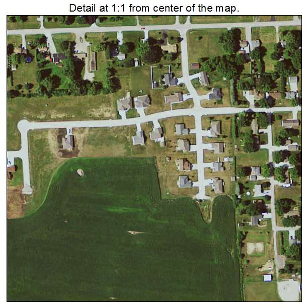Raymond, Iowa aerial imagery detail