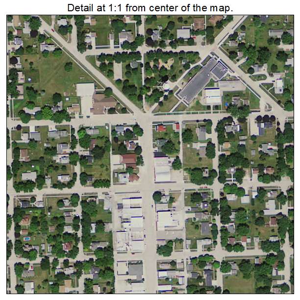 Readlyn, Iowa aerial imagery detail