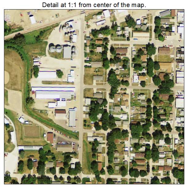 Remsen, Iowa aerial imagery detail