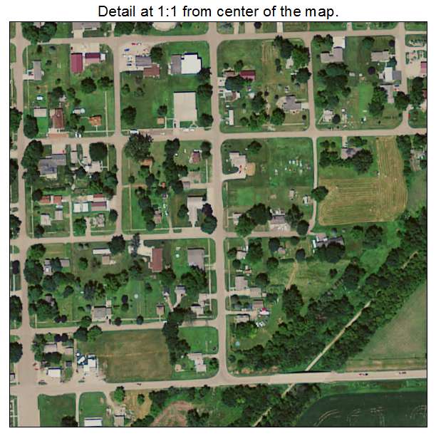 Rhodes, Iowa aerial imagery detail