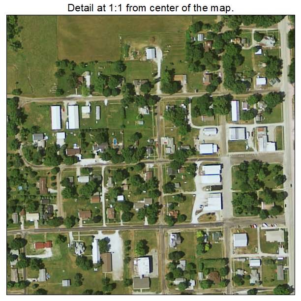 Richland, Iowa aerial imagery detail