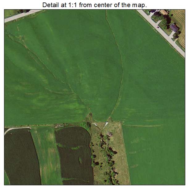 Rickardsville, Iowa aerial imagery detail