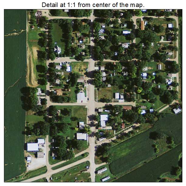 Ricketts, Iowa aerial imagery detail
