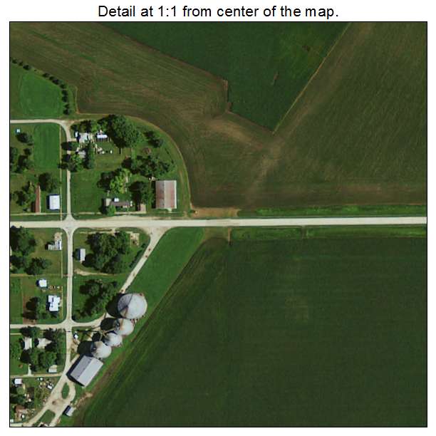 Rinard, Iowa aerial imagery detail