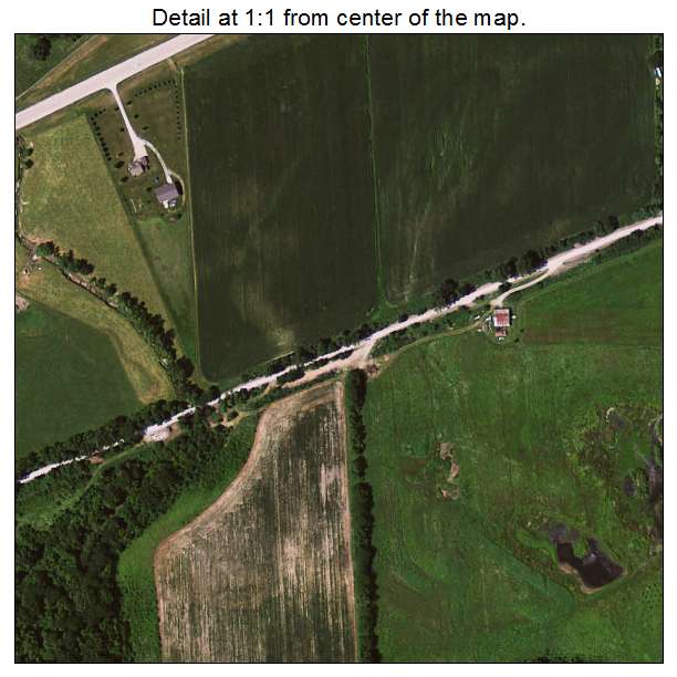 Riverside, Iowa aerial imagery detail