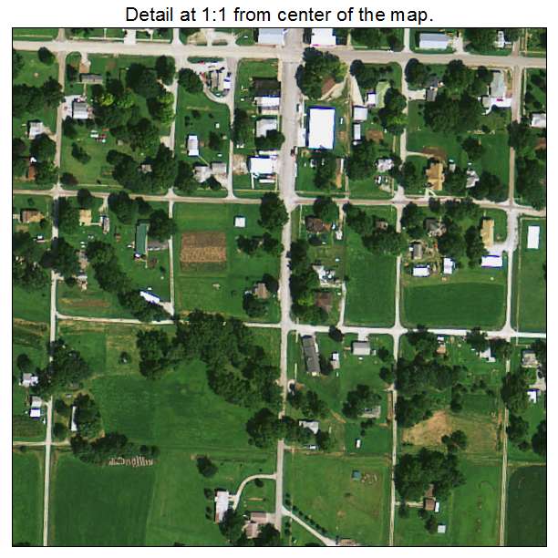 Riverton, Iowa aerial imagery detail