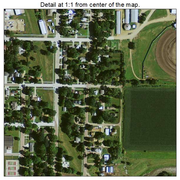 Rock Rapids, Iowa aerial imagery detail
