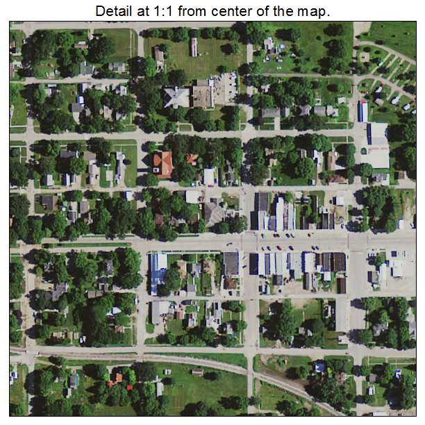 Rockford, Iowa aerial imagery detail