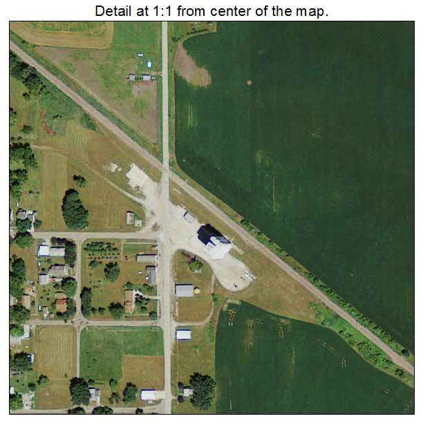 Rodman, Iowa aerial imagery detail