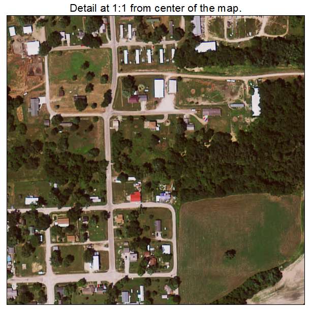 Rome, Iowa aerial imagery detail