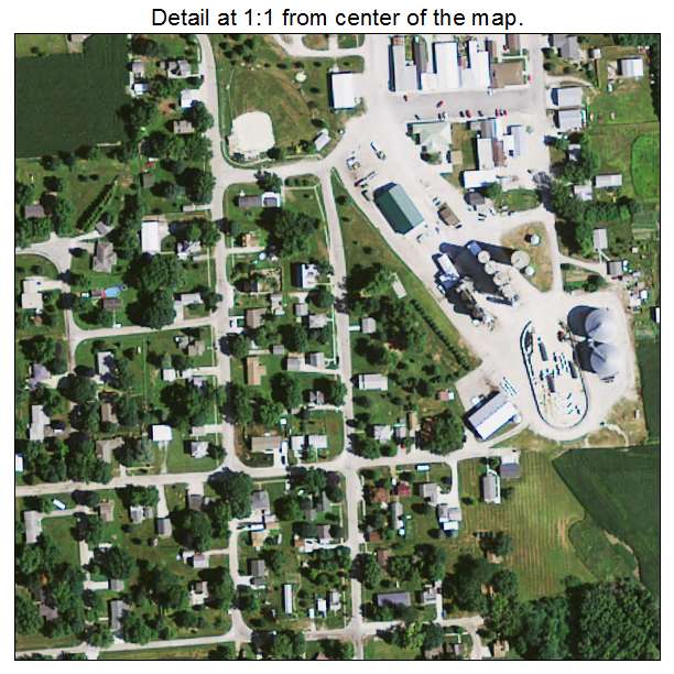 Rowley, Iowa aerial imagery detail