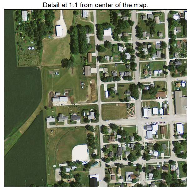 Ryan, Iowa aerial imagery detail