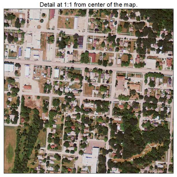 Sac City, Iowa aerial imagery detail