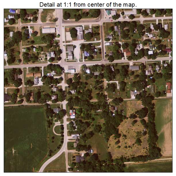 Salem, Iowa aerial imagery detail