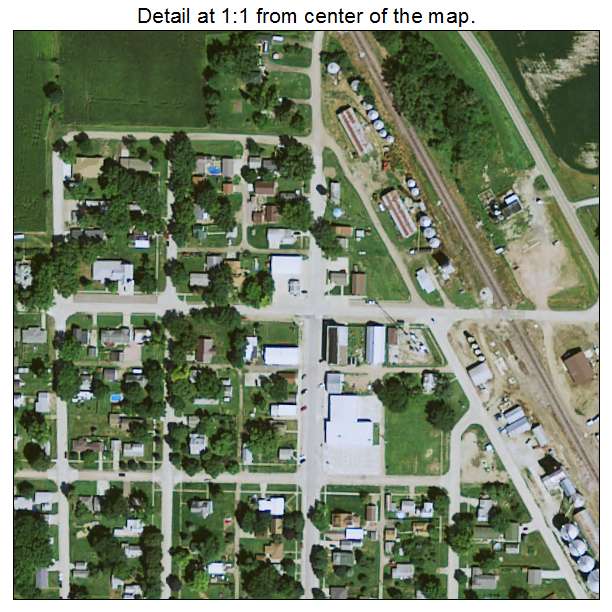 Salix, Iowa aerial imagery detail