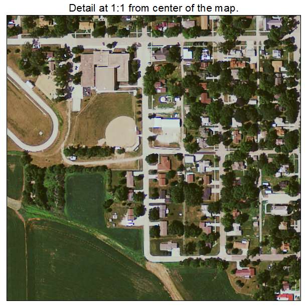 Schaller, Iowa aerial imagery detail