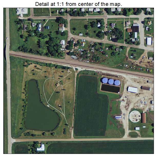 Scranton, Iowa aerial imagery detail
