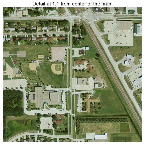 Sergeant Bluff, Iowa aerial imagery detail