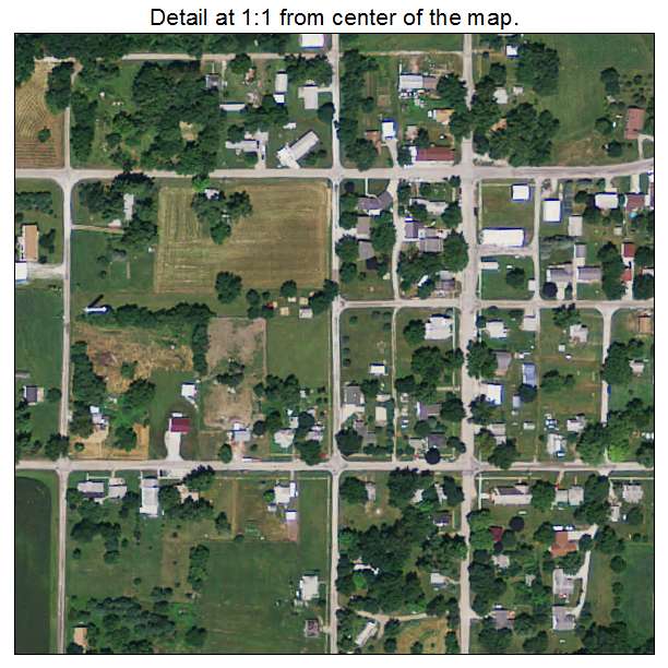 Shambaugh, Iowa aerial imagery detail