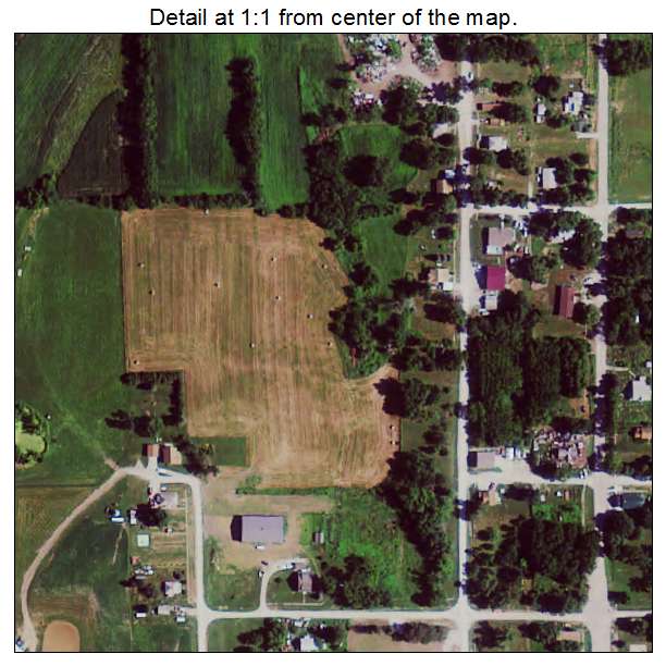 Shannon City, Iowa aerial imagery detail