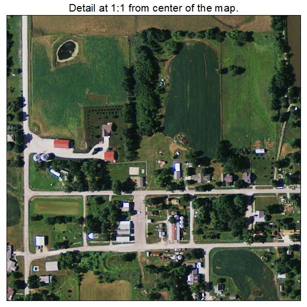 Sharpsburg, Iowa aerial imagery detail