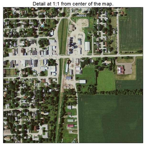 Sheffield, Iowa aerial imagery detail