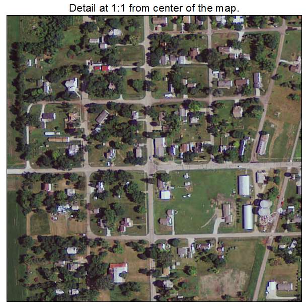 Sheldahl, Iowa aerial imagery detail