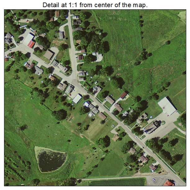 Sherrill, Iowa aerial imagery detail