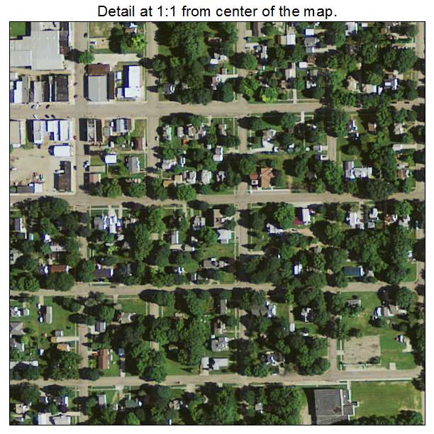 Sioux Rapids, Iowa aerial imagery detail