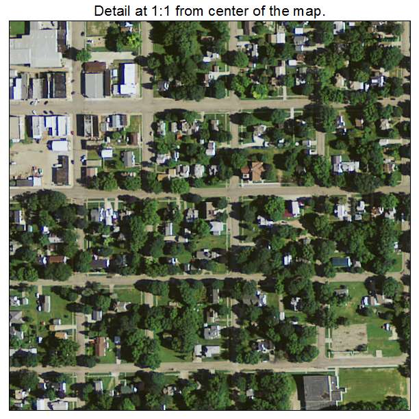 Sioux Rapids, Iowa aerial imagery detail