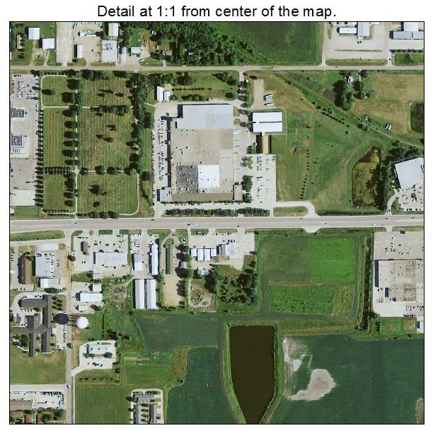 Spirit Lake, Iowa aerial imagery detail