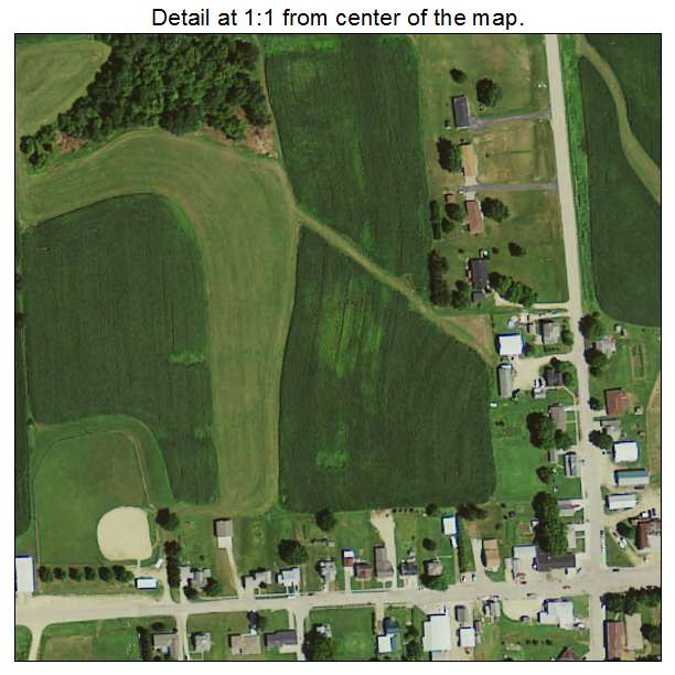 Springbrook, Iowa aerial imagery detail