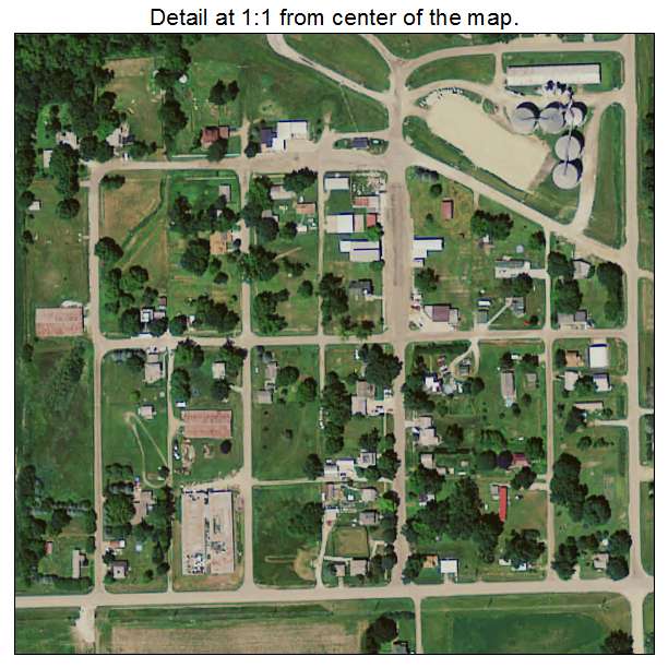 St Anthony, Iowa aerial imagery detail