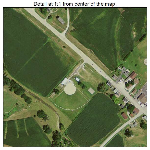 St Donatus, Iowa aerial imagery detail