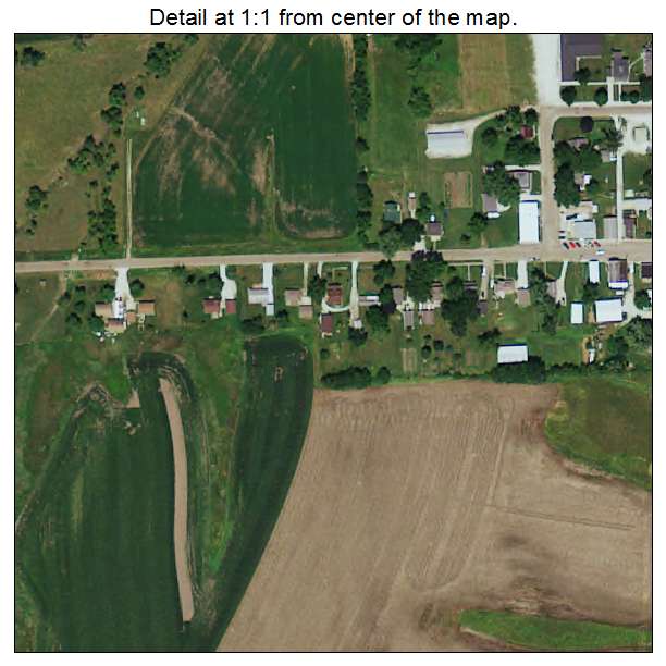 St Marys, Iowa aerial imagery detail