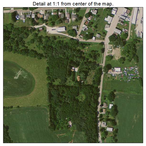 St Olaf, Iowa aerial imagery detail