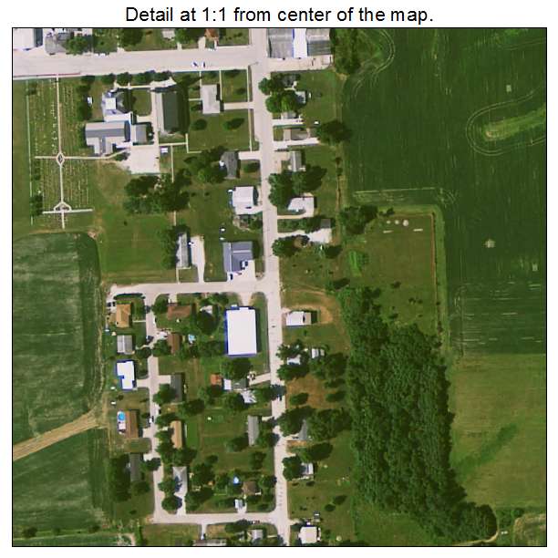 St Paul, Iowa aerial imagery detail