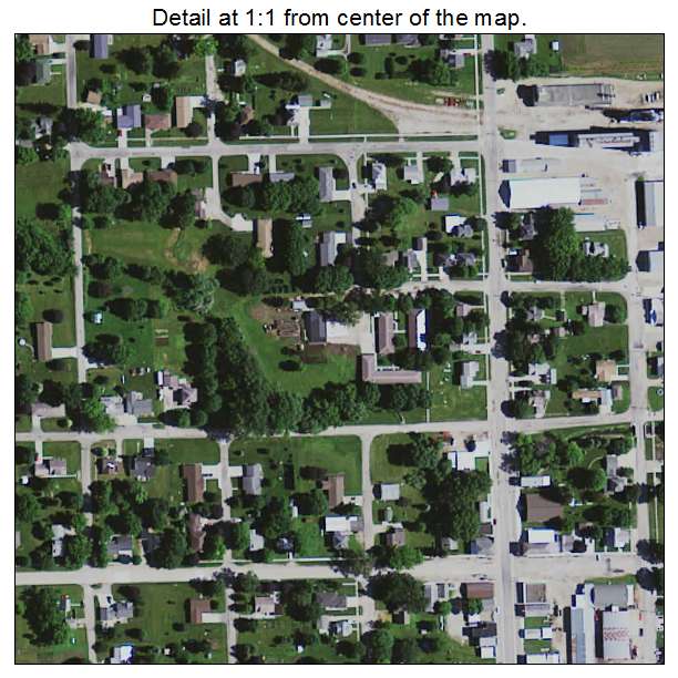 Stacyville, Iowa aerial imagery detail