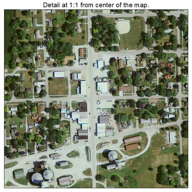 Stanhope, Iowa aerial imagery detail