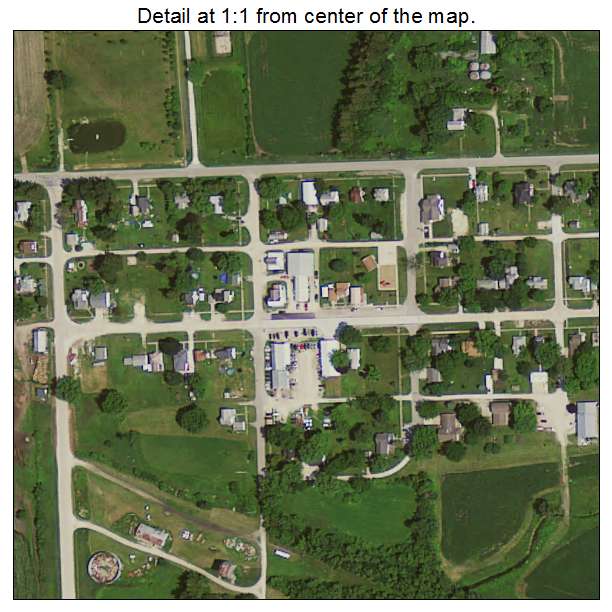 Stanley, Iowa aerial imagery detail