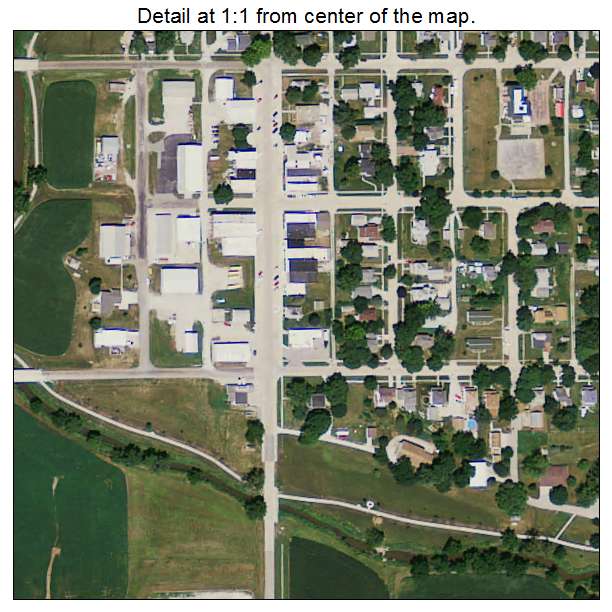 Stanton, Iowa aerial imagery detail