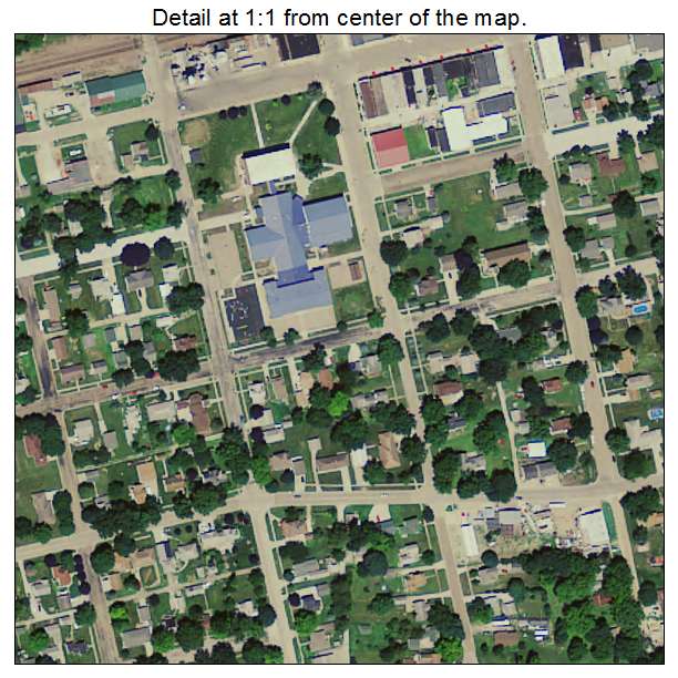 State Center, Iowa aerial imagery detail