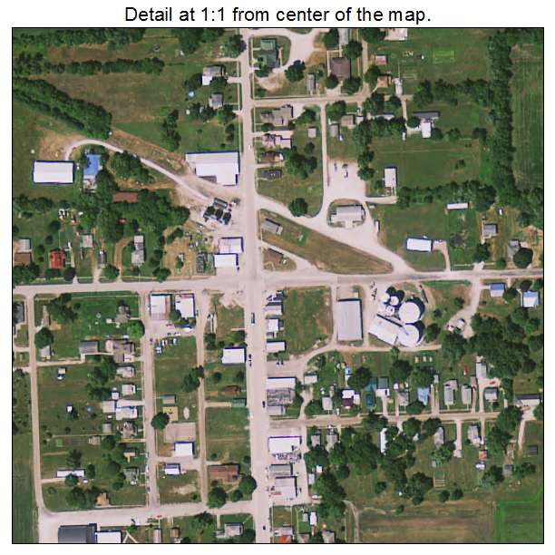 Stockport, Iowa aerial imagery detail